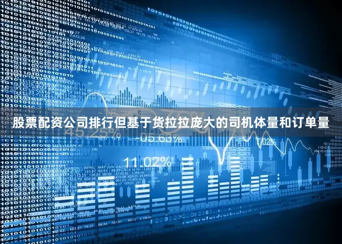 股票配资公司排行但基于货拉拉庞大的司机体量和订单量